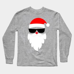 Minimalist Santa Claus, Funny Christmas Day, Christmas Party Costume Long Sleeve T-Shirt